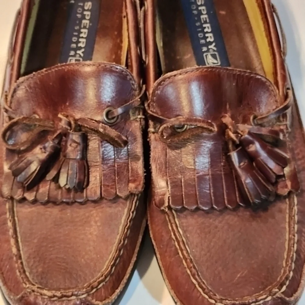 Sperry Top-Sider Tassel Slip‎ on Size 11.5 Leather Boat River Lake Shoe